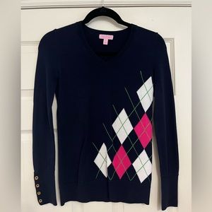 Lilly Pulitzer Argyle Sweater
